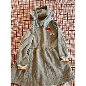 Hanna Andersson Hooded Sweatshirt Dress Size 110  5
